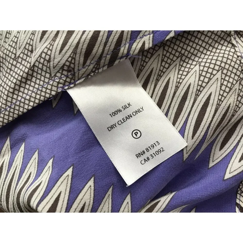 Plenty by‎ Tracy Reese Easy Chemise Silk Sheath Dress Diagonal Striped Size 2